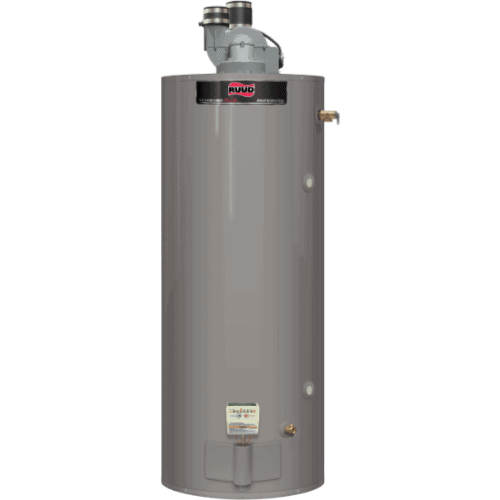 Ruud Heavy Duty Power Direct Vent Gas Water Heater.