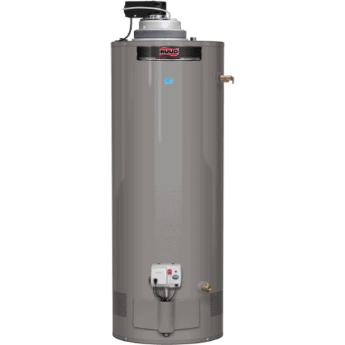 Ruud Induced Draft Gas Water Heater.