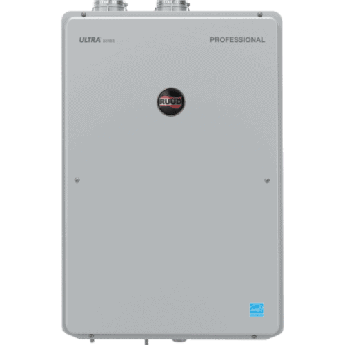 Ruud Ultra™ 9.0 GPM Indoor Tankless Gas Water Heater.
