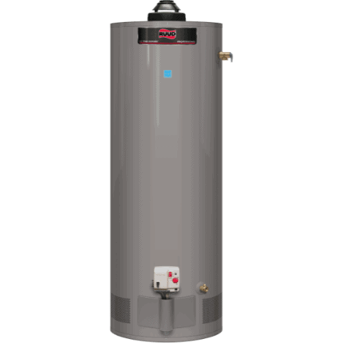 Ruud Powered Damper Ultra® Series Gas Water Heater.