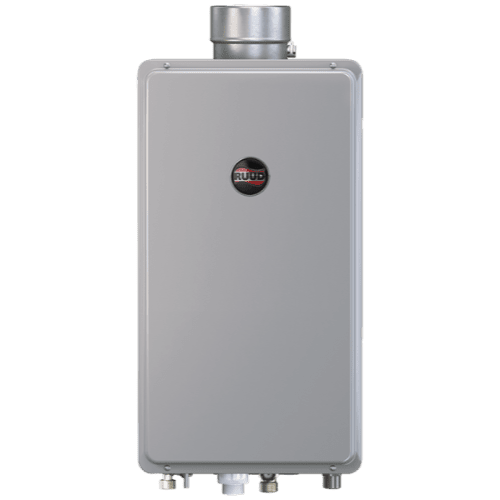 Ruud Tankless Mid-Efficiency 84 Direct Vent Indoor Gas Water Heater.