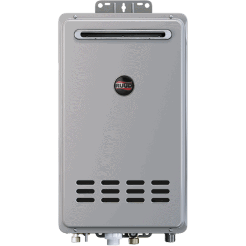 Ruud Tankless Mid-Efficiency 95 Outdoor Gas Water Heater.
